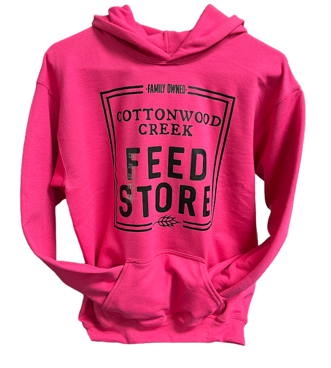 CC Feed Store Youth Pink Hoodie