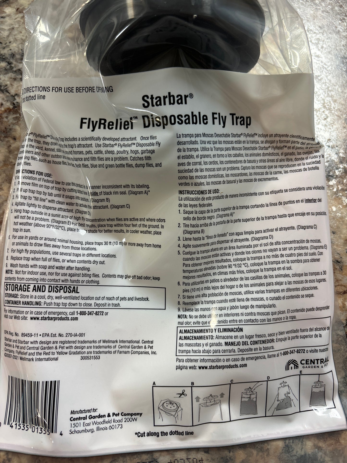 Fly Relief Disposable Fly Trap