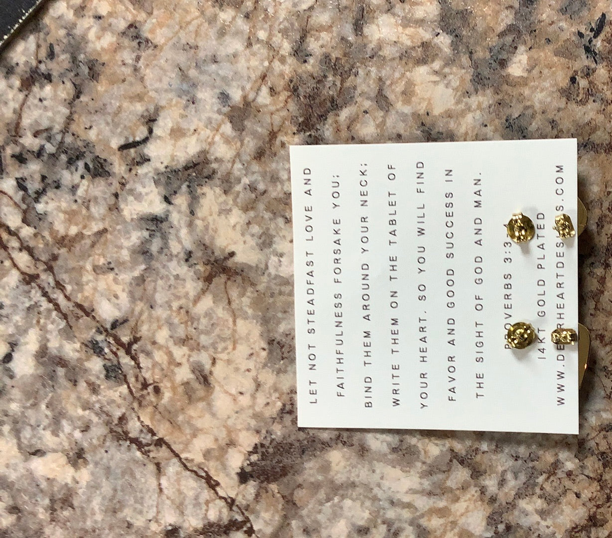 Courage & a soft heart earring set