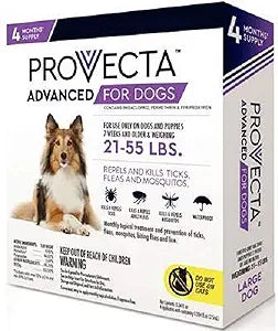 Provecta Flea and Tick for Dogs 21-55lbs