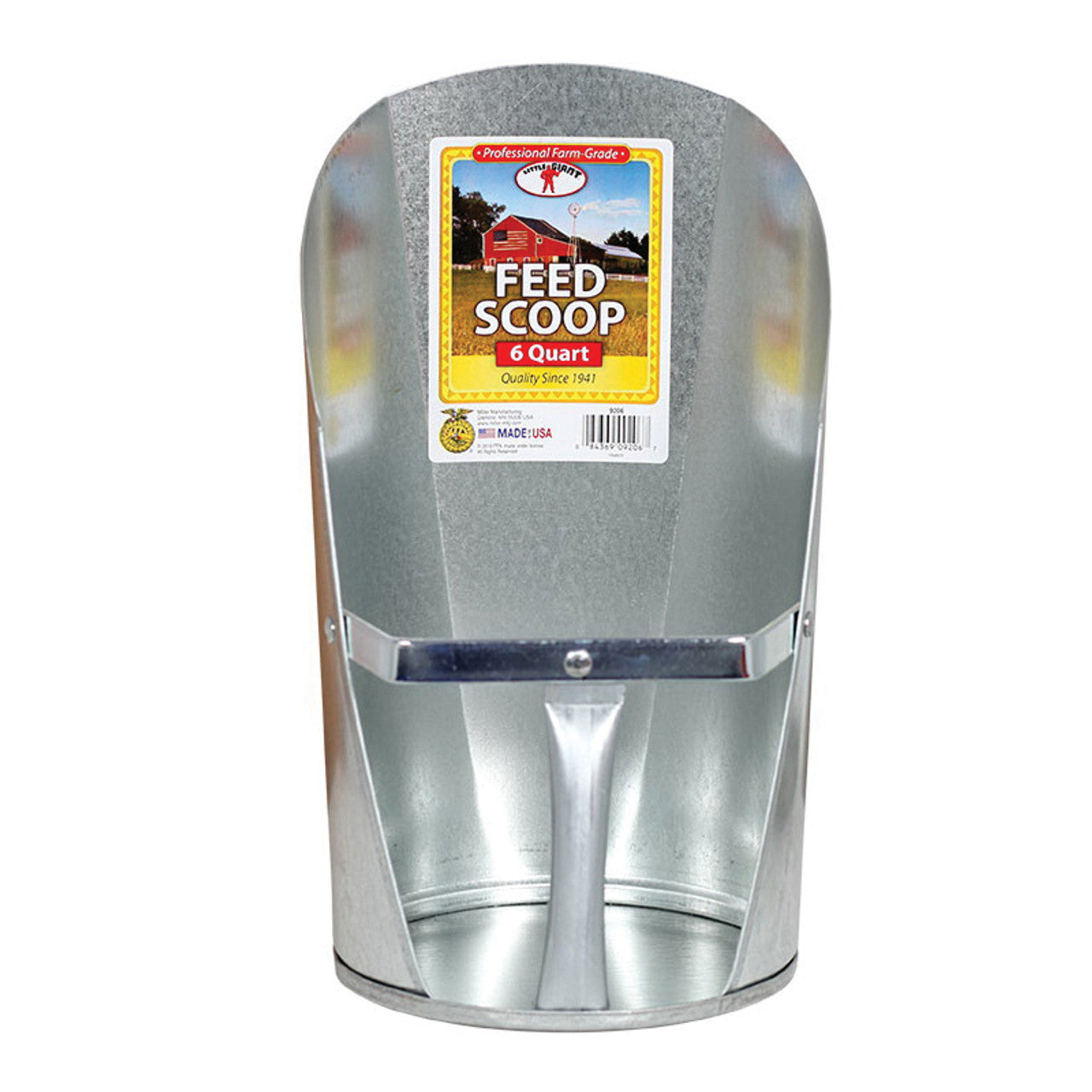 6 QT. Galvanized Feed Scoop