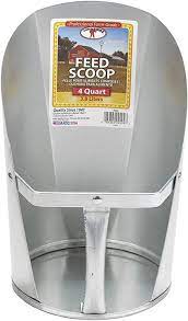 4 QT. Galvanized Feed Scoop