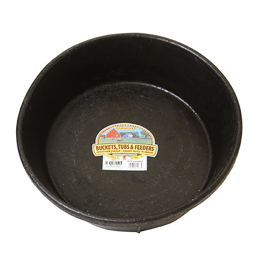 8 QT. Rubber Feed Pan