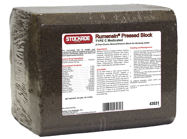 Rumensin Pressed Block
