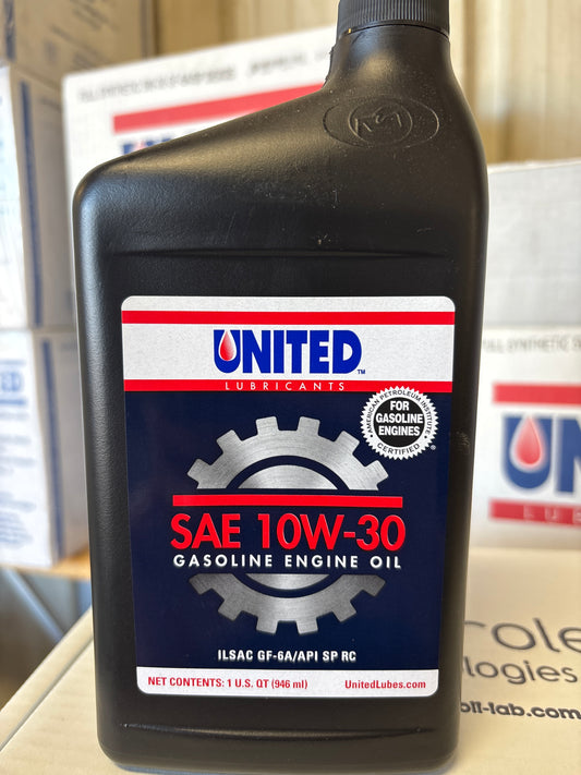 United SAE 10W-30 GF-6A/SP for Gasoline Engines - 1 quart