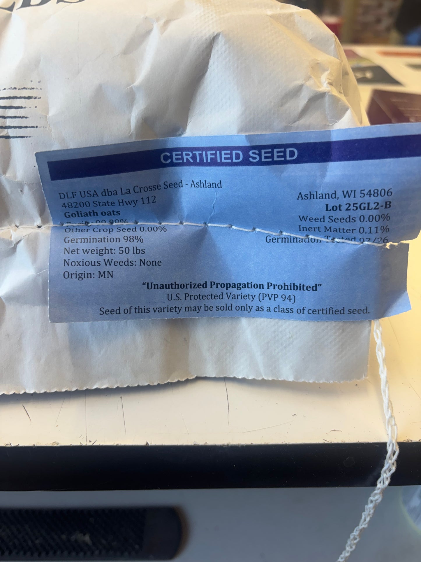Seed Oats - Goliath