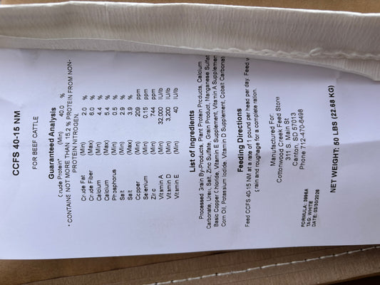 CCFS 40-15 R400 Protein (Meal)
