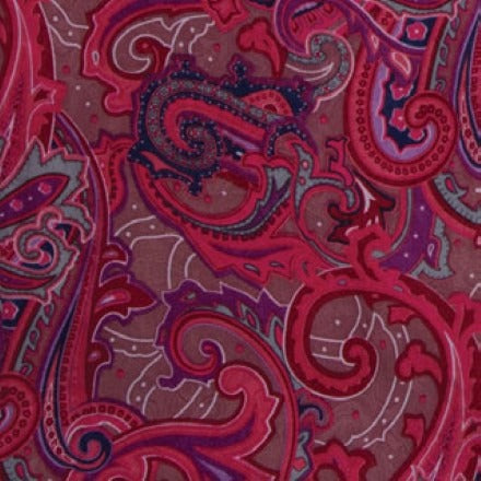 34.5'' Paisley Fruit Punch Silk Scarf