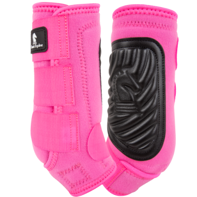 Classic Fit Front Sling Boots - Hot Pink