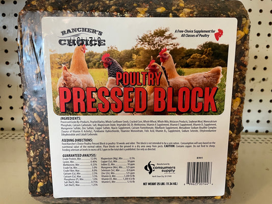 Rancher's Choice® Poultry Pressed Block
