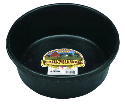 4 QT. Rubber Feed Pan