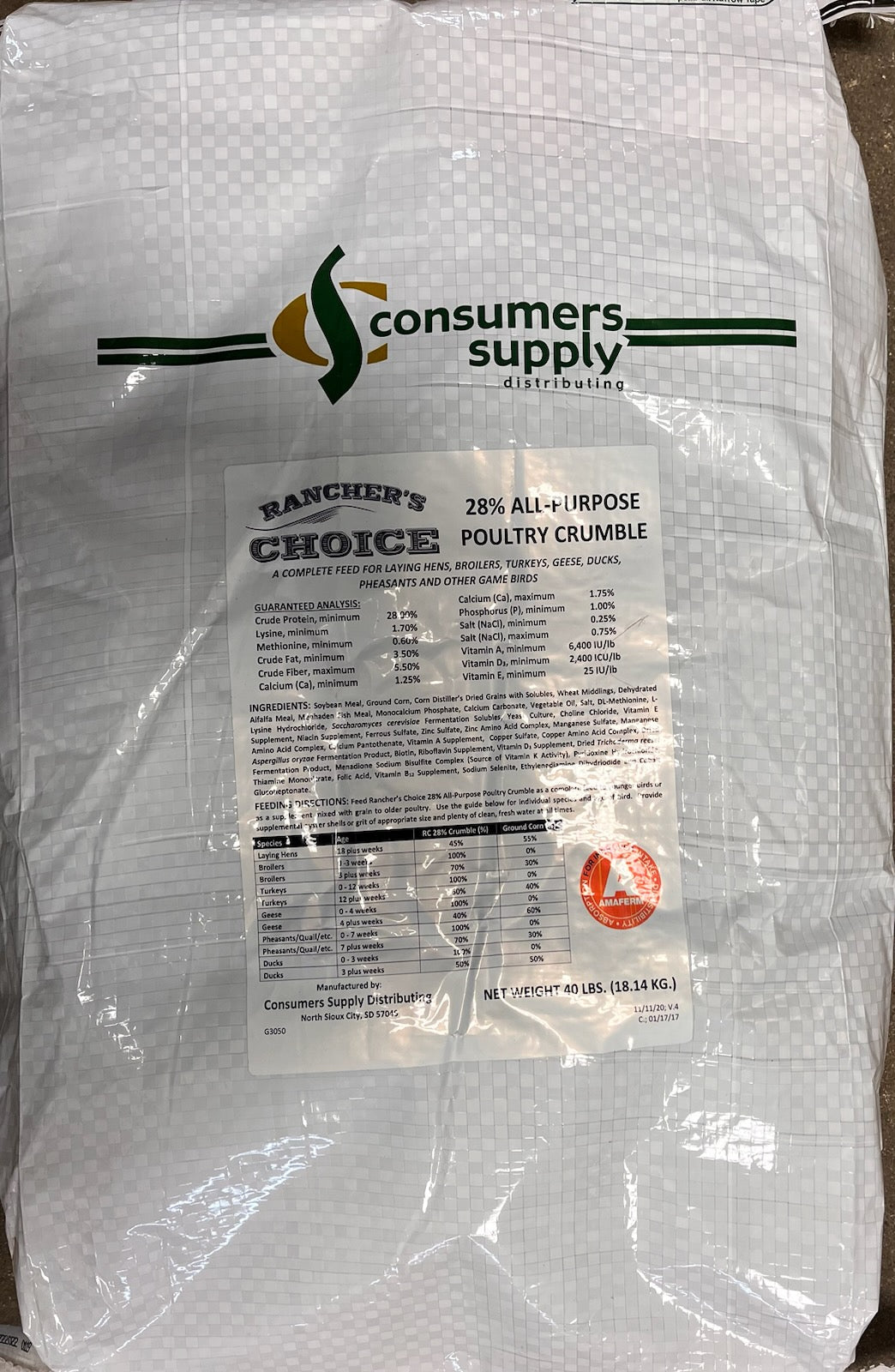 Rancher's Choice 28% All-Purpose Poultry Crumble