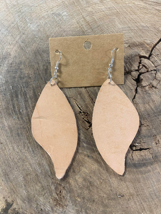 Light Leather Traditional Earrings